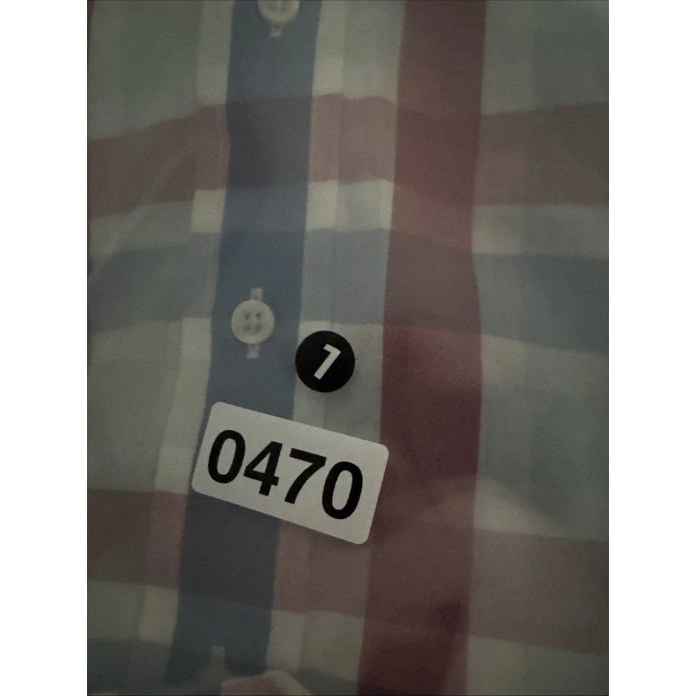 BROOKS BROTHERS BOYS Button Down  No Iron  Shirt‎  Plaid Size Large